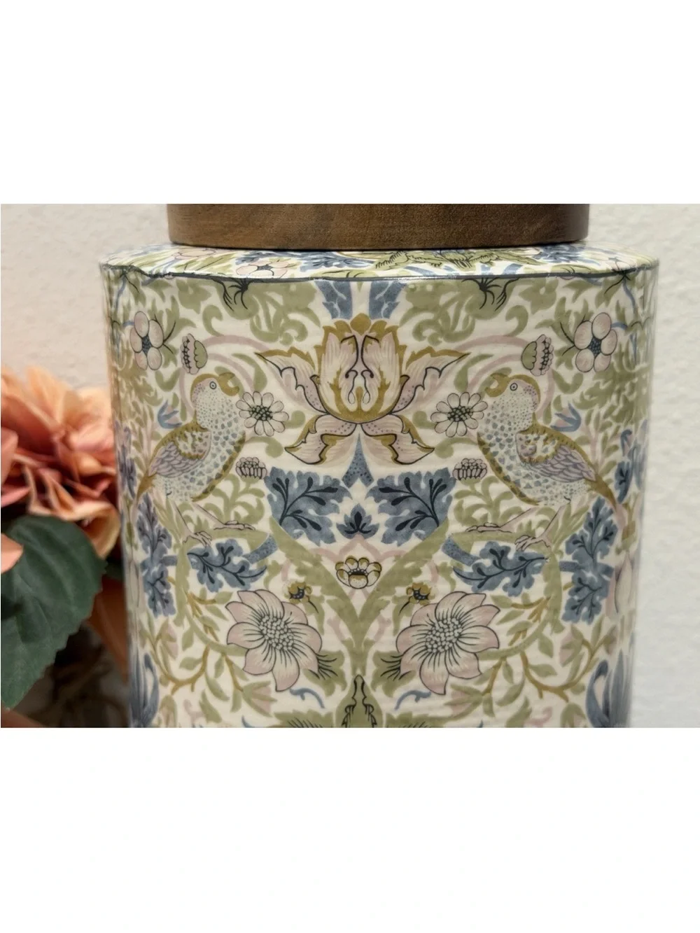 William Morris Strawberry Thief Pets Treat Jar